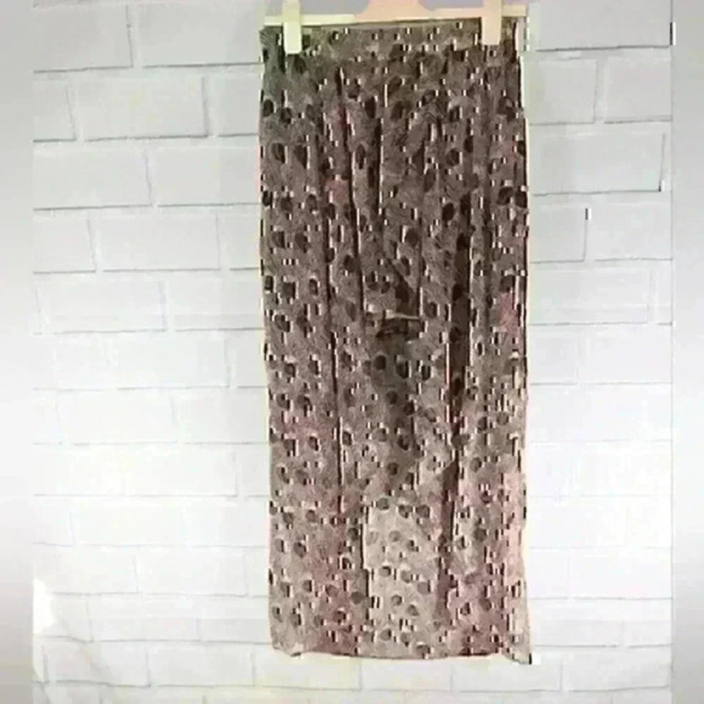 Alice Moon High/Low Feather Print Skirt